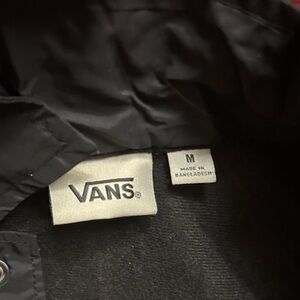 Vans kid’s fleece lined  Black Windbreaker Jacket